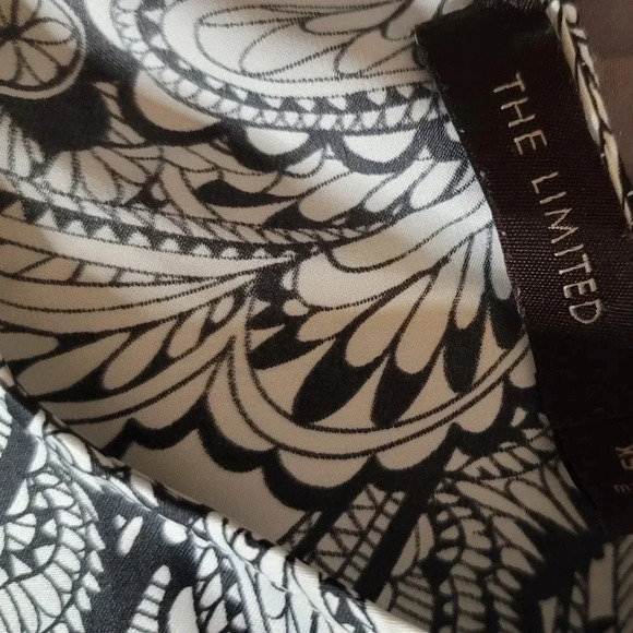 The Limited top tunic blouse black& Ivory size xs - Picture 2 of 8